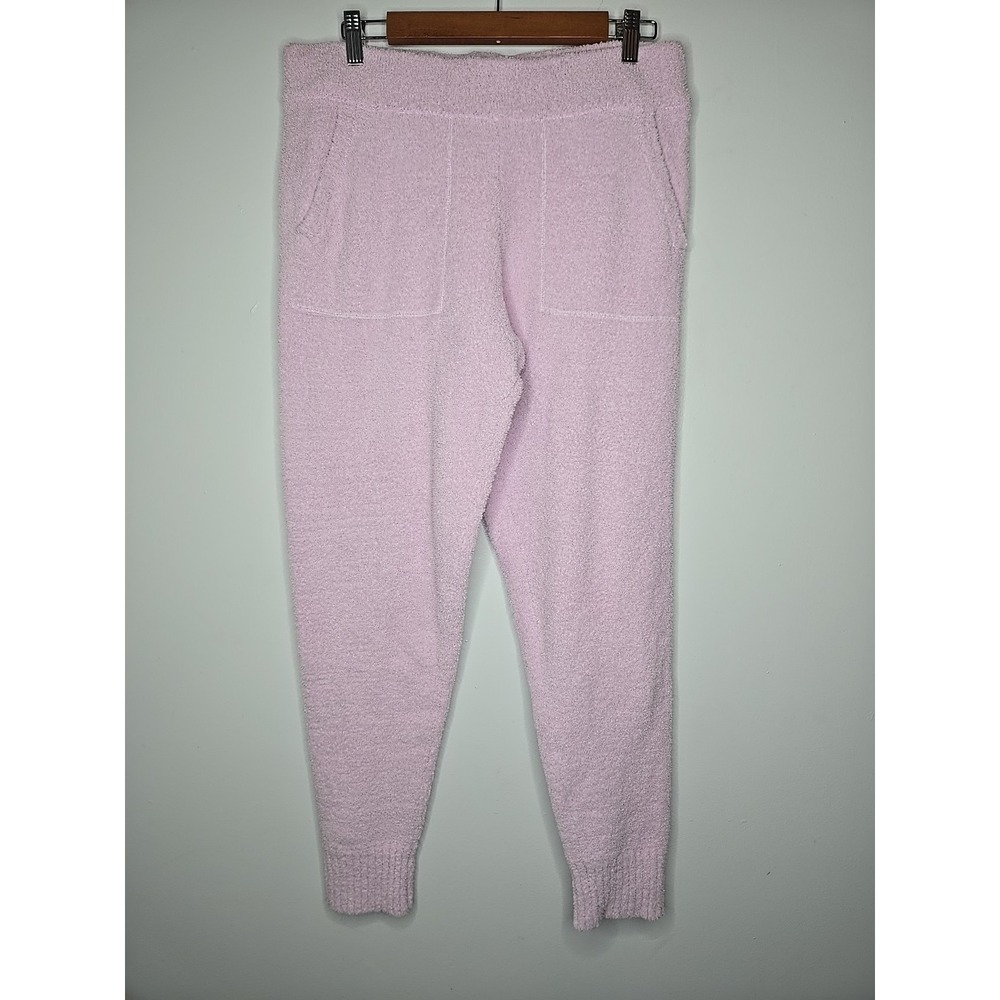 Ugg Safiya Woman Cosy Relaxed Knit Fleece Joggers Pants In Lilac Size L